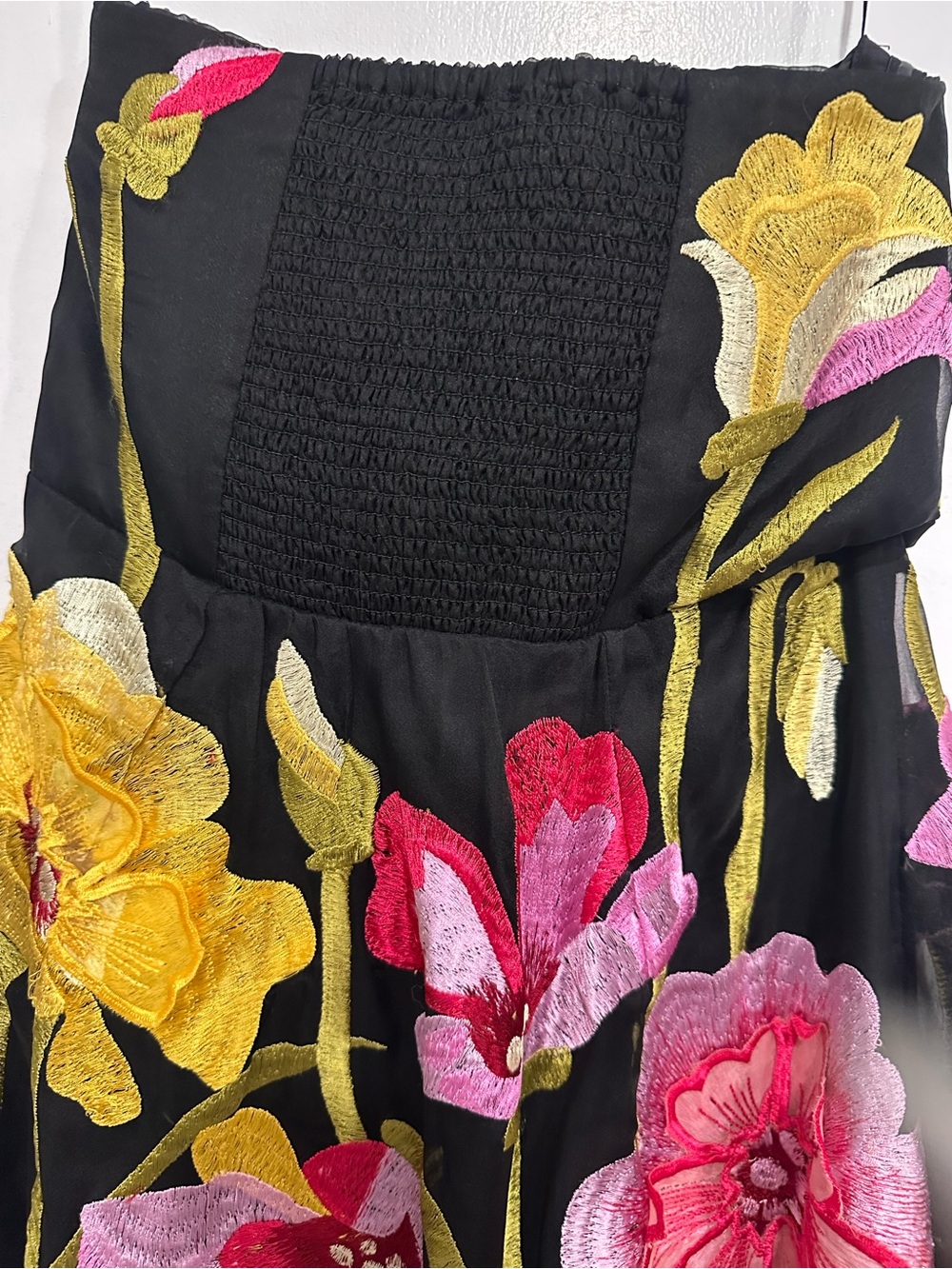 Anthropologie Floral Organza Mini Dress - Sz S - Picture 9 of 14